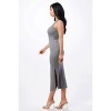 Slickblue Side Slit Maxi Dress, High Neck Sleeveless, Women’s Form-Flattering Style, Multiple Color Options, Size S-L - 3 of 4