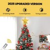 Aoibox Christmas Tree Topper 11 Inch Star with 40 LED Colorful Lights Remote Control 8 Lighting Modes USB Powered 1 Piece Gold Large - 2 of 4