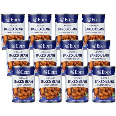 Eden Foods Organic Sorghum and Mustard Baked Beans - Case of 12/15 oz