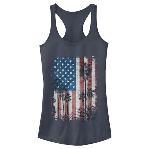 Forever 21 Tank Top Women 1X Take Me To California Bear American Flag Plus  Size