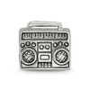 Black Bow Jewelry Boombox Bead Charm in Antiqued Sterling Silver - 3 of 4