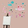 Slickblue Lovely Rabbit Wall Decals – Adorable Bunny Wall Art for Home Decor, 23.6x35.9" - 2 of 3