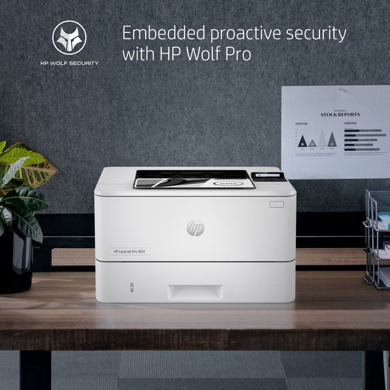 HP Inc. LaserJet Pro 4001n Laser Printer, Black And White Mobile Print Up to 80,000, 5 of 9