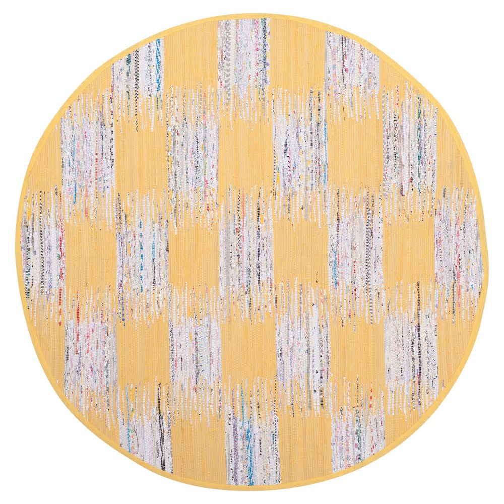 Check Woven Round Area Rug 6' - Safavieh