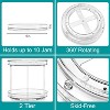 Sorbus 2 Pack 2 Tier Clear Lazy Susan - for Fridge, Pantry, Cabinet, Table, Makeup, Bathroom and More - 2 of 4