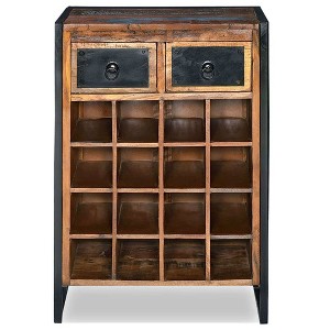 vidaXL Wine Rack for 16 Bottles Solid Reclaimed Wood - 1 of 4
