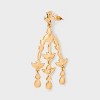 Fancy Rhinestone Chandelier Earrings - Clear: Zinc Alloy, Post Closure, 4" Length, 1" Width, 0.06 lbs, No Brand - 2 of 2