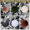 Aoibox 12 pcs 80mm Large Velvet Christmas Ornaments Set Shatterproof Flocked Balls for Tree Wreath Garland Indoor Holiday Decor - 3 of 4