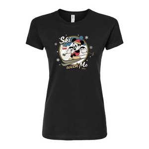 Women's - Disney - Ski With Me Fitted Graphic T-Shirt - 1 of 3