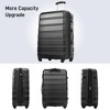 Sapphtopaz 3 Piece Luggage Sets ABS Hardside Spinner Expandable Suitcase Lightweight Luggage Carry On Suitcase, Spinner Wheels, TSA Lock (20/24/28) - 2 of 4