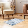 Modern Abstract Rug Machine Washable Printed Rug Soft Foldable Accent Rug for Living Room Bedroom, 3x5 - 2 of 4