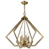 Livex Lighting Prism 6 - Light Chandelier in  Antique Brass - 3 of 4
