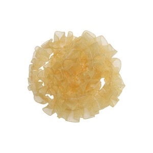 Unique Bargains Ribbon Delicate Sheer Chiffon with Lace & Crinkle Polyester 35.83"x0.59" 1 Pc - 1 of 3