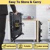 Portable Heavy Duty Folding Hand Truck 330lbs,  6 Wheels Collapsible Luggage Dolly Cart with 1 Elastic Ropes - Compact Trolley Cart for Easy Moving - 3 of 4