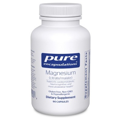 Pure Encapsulations Magnesium (Citrate/Malate) - Magnesium Supplement to Support Nutrient Utilization, Energy, Bones & Heart Health*