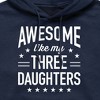 Men's - Instant Message - Awesome Like My 3 Daughters Graphic Fleece Pullover Hoodie - 2 of 4