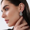 SOHI Women's Crystal Silver The Medium Cristal Teardrop Stud Earrings - 3 of 4