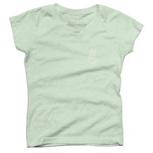 Girl's Design By Humans peace By desiredesign T-Shirt - 1 of 3
