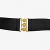 Anna-Kaci Wide Elastic Waist Belt with Gold Tone Clasp for Women - 4 of 4