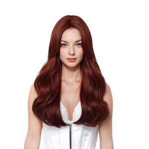 Alilang 22 Inch Long Wavy Wig Heat-Resistant Synthetic Fiber for Daily and Party Use - 1 of 4