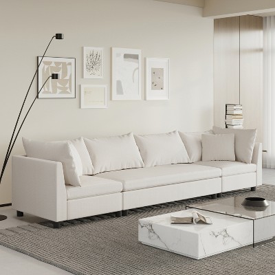 4/5/6/8 Seat Modular Sectional Sofa Couch Set, Convertible Sofa Chair for Living Room -ModernLuxe