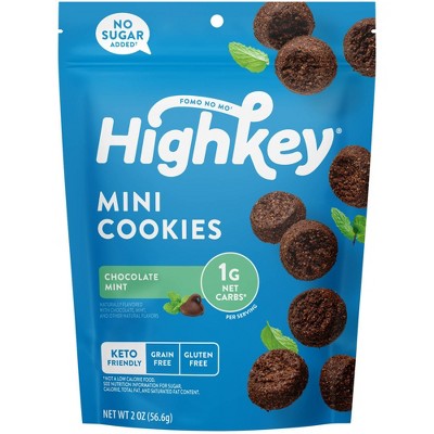 HighKey Chocolate Mint Mini Cookies - 2oz