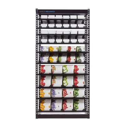 Shelf Reliance Compact Cansolidator Pantry Food W/rotation System,  Interlocking Assembly & Adjustable Panels Holds Up To 20 Cans, White :  Target