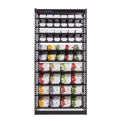 Shelf Reliance Compact Cansolidator Pantry Food W/rotation System,  Interlocking Assembly & Adjustable Panels Holds Up To 20 Cans, White :  Target