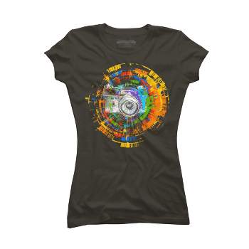 Junior's Design By Humans Capture the Colors By clingcling T-Shirt
