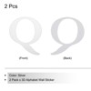 Unique Bargains 3D Acrylic Self-Adhesive Mirror Alphabet Sticker Wall Decals 2 Pcs - 3 of 3