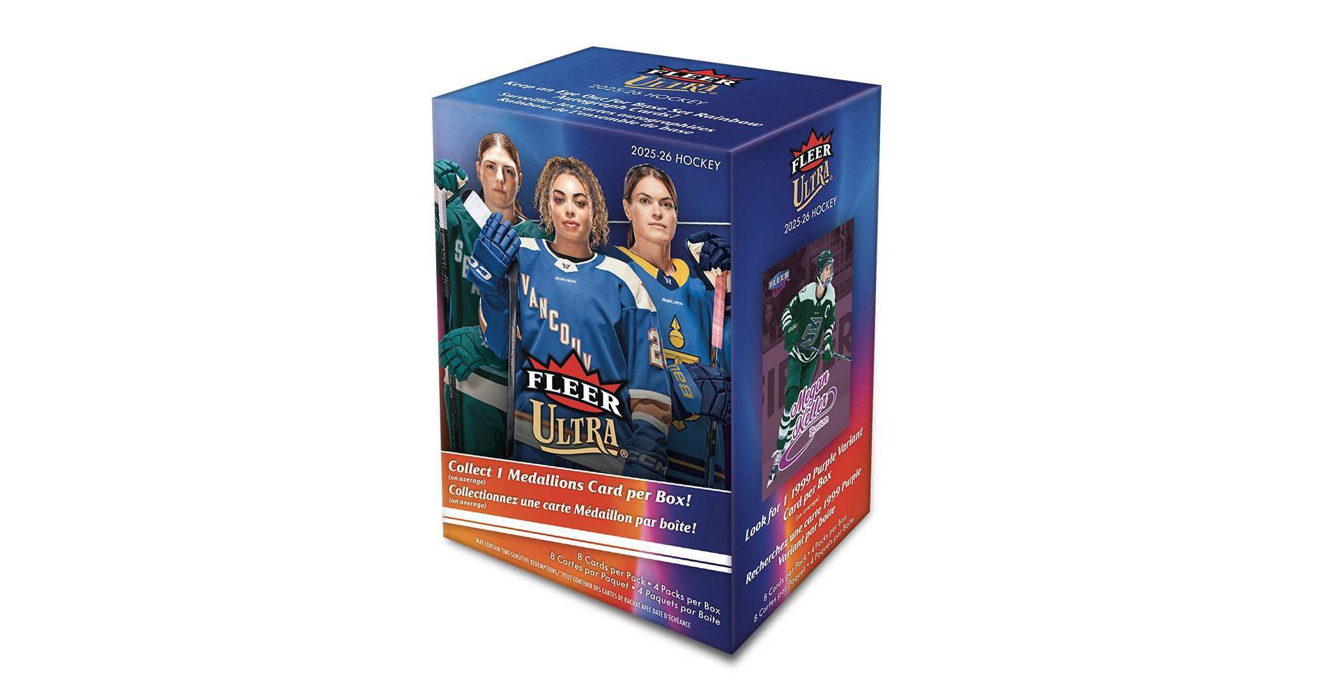 2025-25 Upper Deck PWHL Fleer Ultra Hockey Trading Card Blaster Box