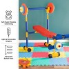 Toy Time Kids' Weight Bench Workout Equipment Set for Beginner Exercise, Weightlifting, and Power lifting with Leg Press and Barbell - 3 of 4