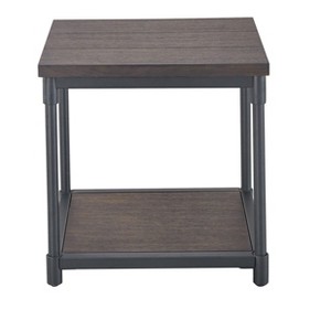 NicBex Contemporary Square End Table with Storage Drawer 2-tier Side Table for Modern Living Spaces - 1 of 4