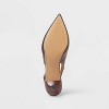 Women’s Samantha Sling Back Kitten Heels – A New Day™ Burgundy - 4 of 4