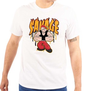 Urban Popeye Savage Muscle Cartoon Graphic T Shirt Men or Women