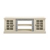 SEVOBAL Utility Storage Cabinets Modern TV Stand with Faux Stone Design and 2 Door Storage for Living Room, White, 70.12"*15.35"*25.83" - 2 of 4