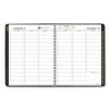 Recycled Weekly Vertical-Column Format Appointment Book, 11 x 8.25, Black Cover, 12-Month (Jan to Dec): 2025 - 2 of 4
