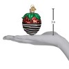 Old World Christmas Glass Blown Ornament for Christmas Tree, Chocolate Dipped Strawberry - 3 of 3