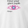 Rerun Island Men's Love Your Giant Pupils By Tanya Luxury Paradise With A Side Of Chaos Long Sleeve Graphic Cotton Pullover Sweatshirt - 2 of 4