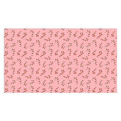Lathe & Quill Candy Canes Pink - Tablecloth Society6