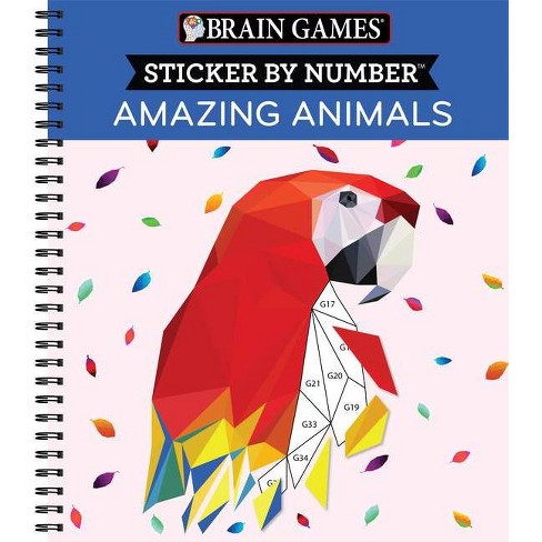 Brain Games - Sticker by Number: Stress Free (28 Images to Sticker) [Book]