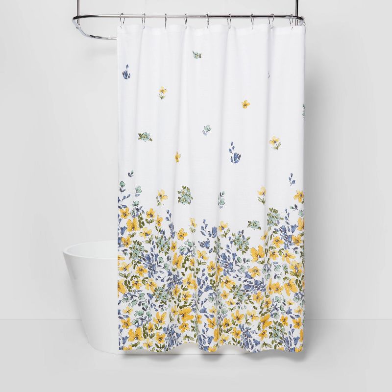 Floral Print Shower Curtain Gold Medal - Threshold&#8482;, 1 of 11