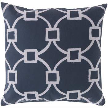 Mark & Day Naplate Traditional Navy Throw Pillow