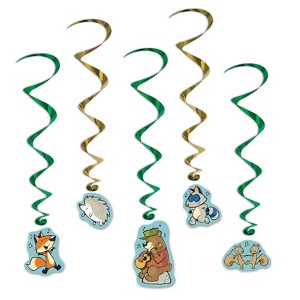 Beistle Woodland Friends Whirls, 34"-3' 4", (10/Pkg) Multicolored - 1 of 3