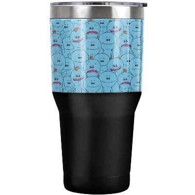 Rick And Morty Meeseeks Crowd Steel Tumbler 30oz Coffee Travel Mug