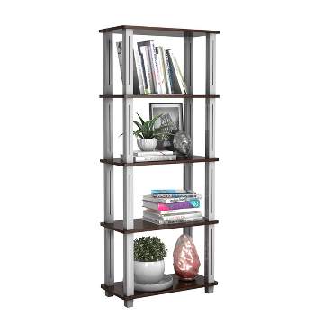 Tangkula 5-Tier Storage Rack Display Shelves Bookshelf for Home Office