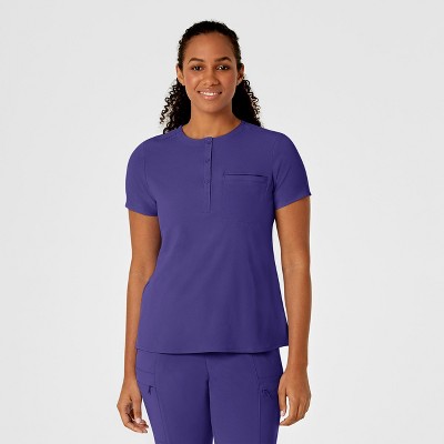 Wink RENEW Women's Mandarin Collar Tuck-In Scrub Top, 5X.