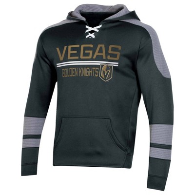 NHL Vegas Golden Knights Men's Edge Poly Textured Hoodie - S