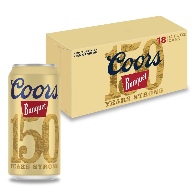 Coors Banquet Beer - 18pk/12 fl oz Cans, 1 of 11