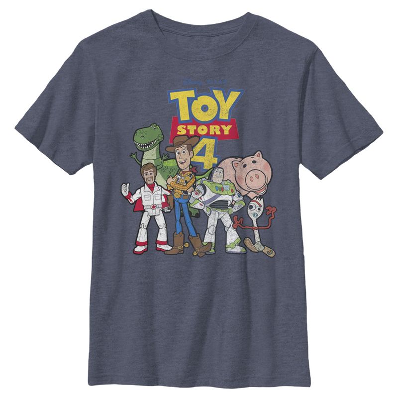 Boy's Toy Story Character Logo Party T-Shirt, 1 of 3